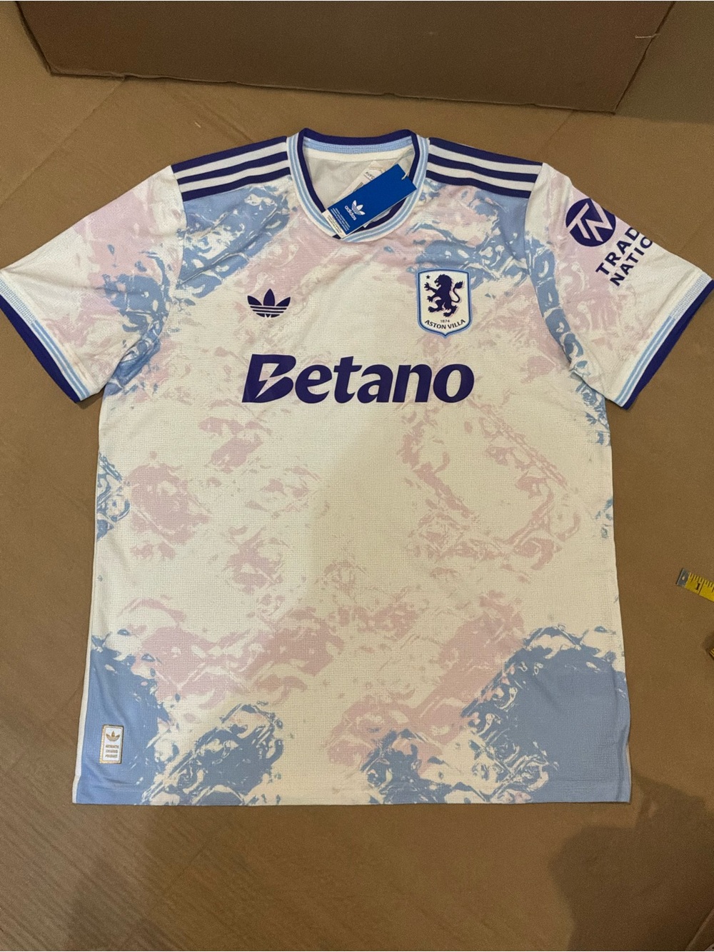 New Adidas Aston Villa FC 25/26 Third Authentic Jersey KA0861 - Men's Size XL